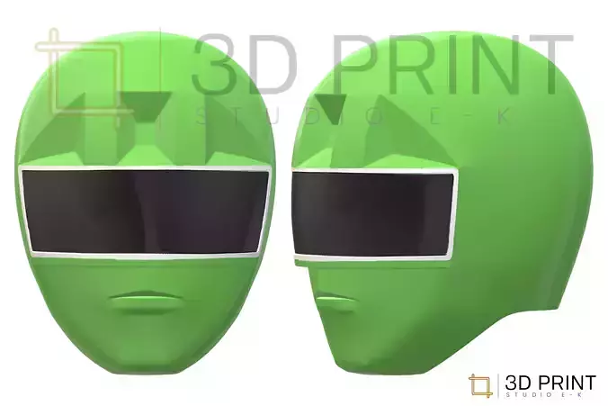 Power Rangers Zeo Green Ranger helmet 3D print model