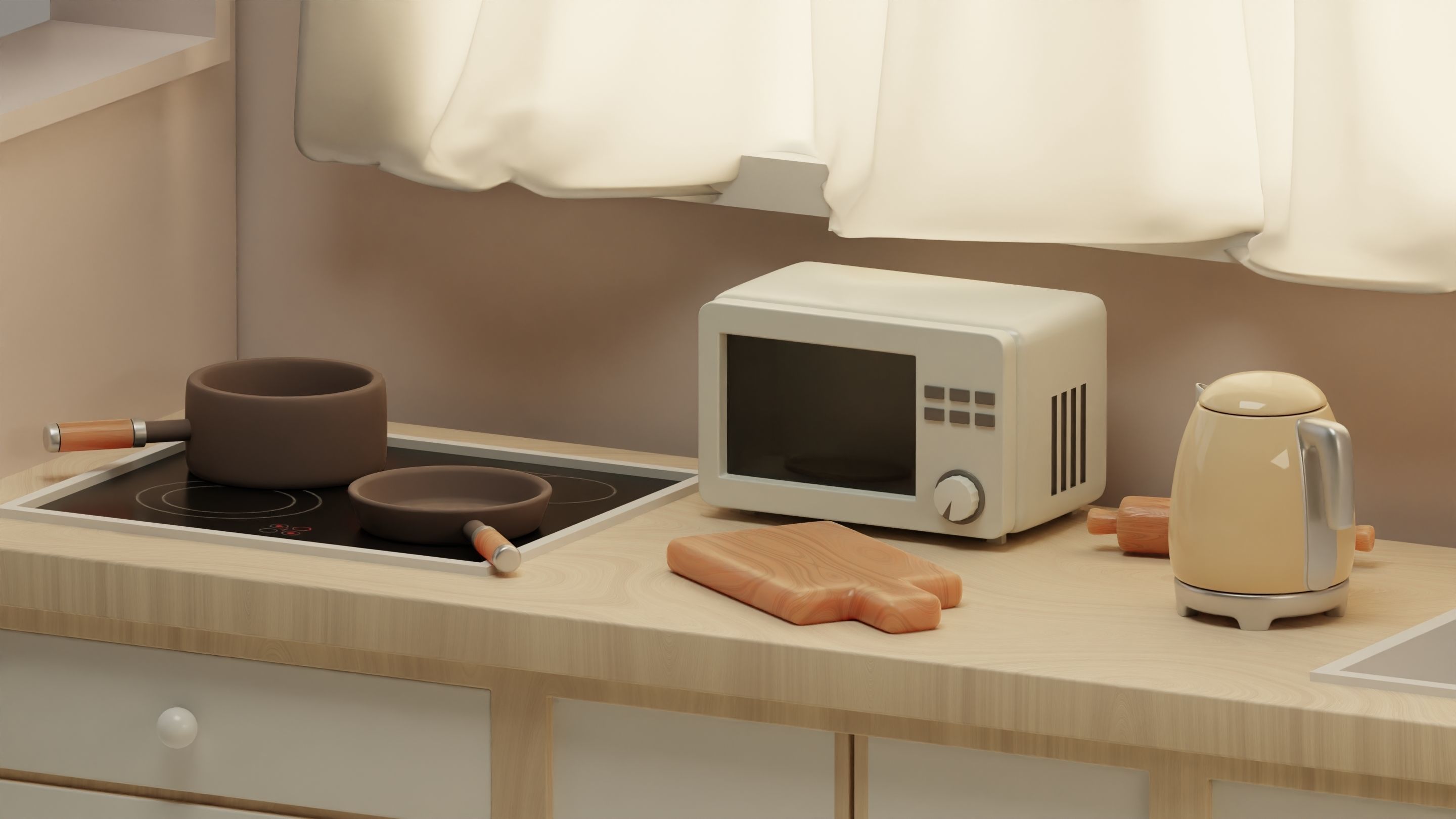 Apartment interior design 3D model_2