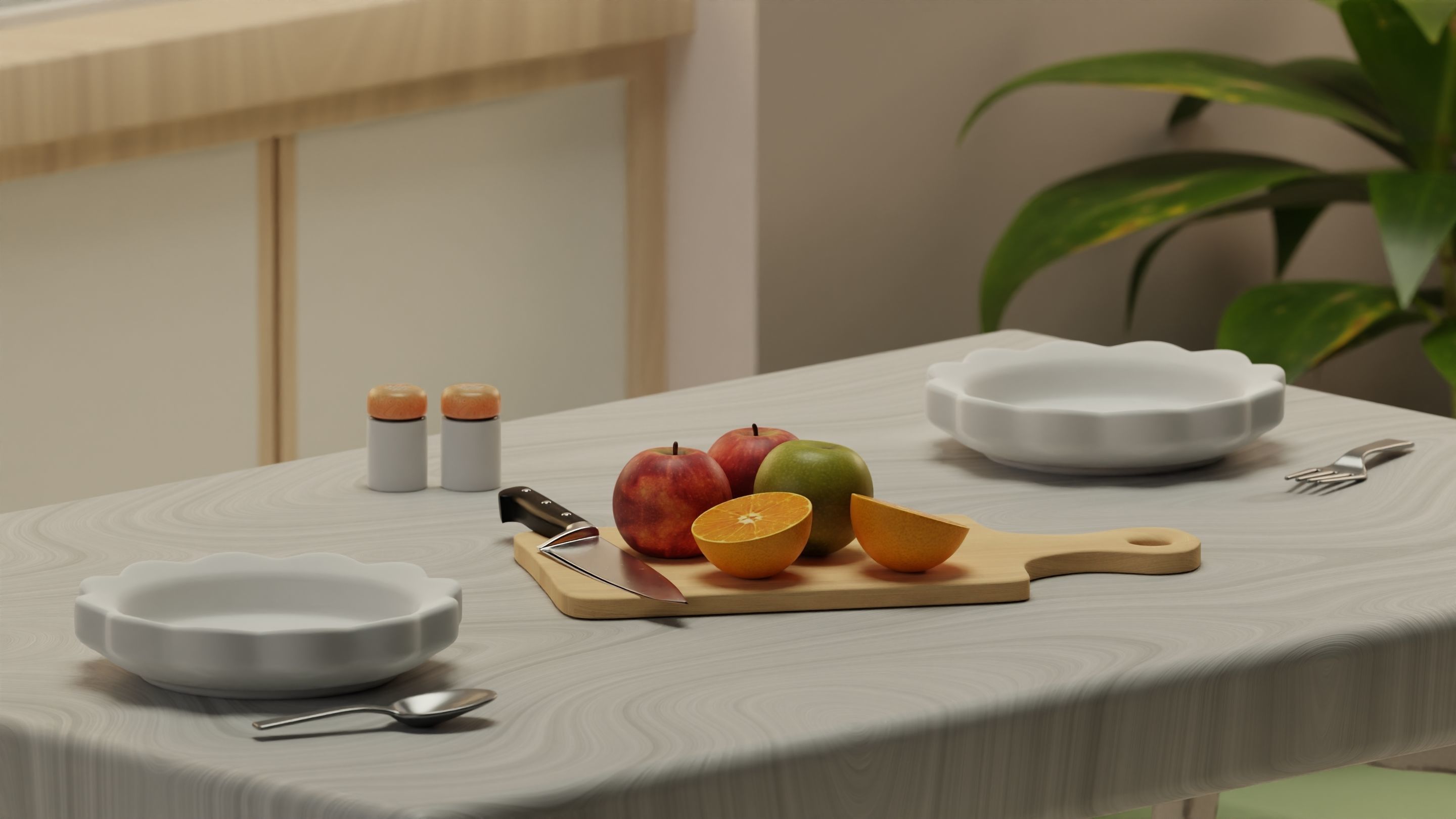 Apartment interior design 3D model_3