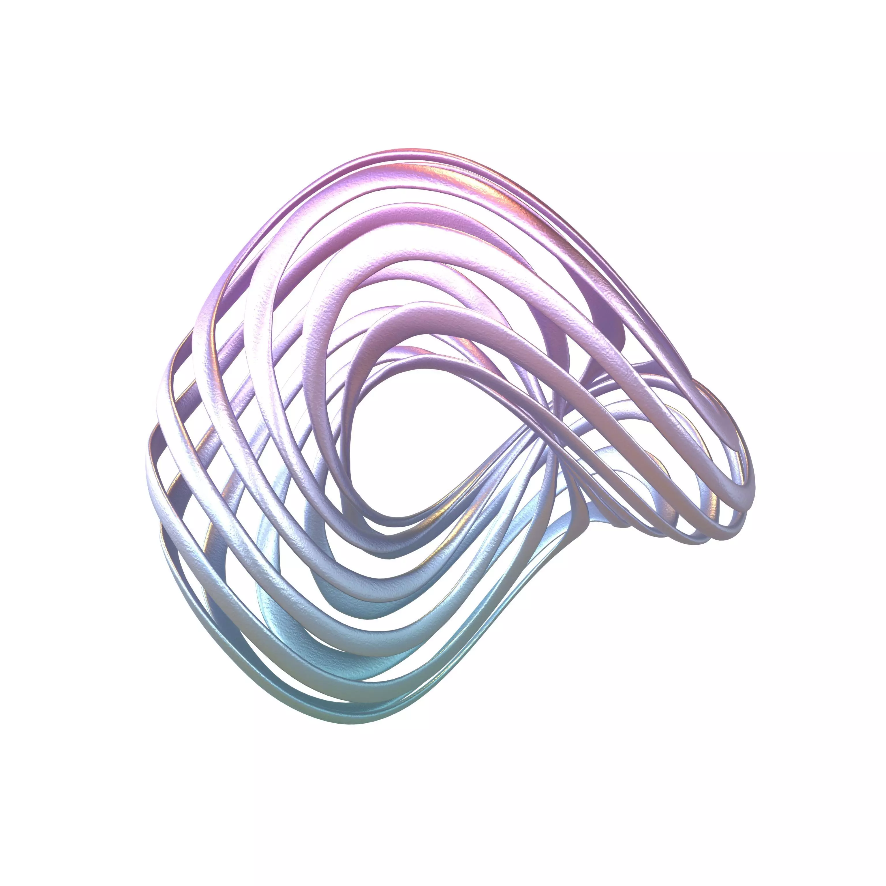 Abstract Ring Sphere v1 006 Low-poly 3D model_0