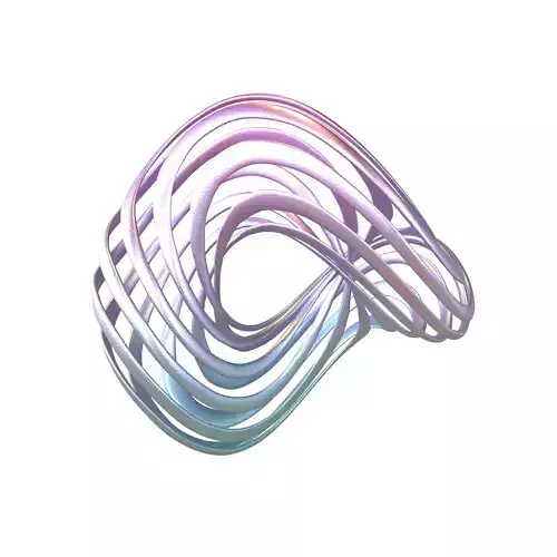 Abstract Ring Sphere v1 006 Low-poly 3D model