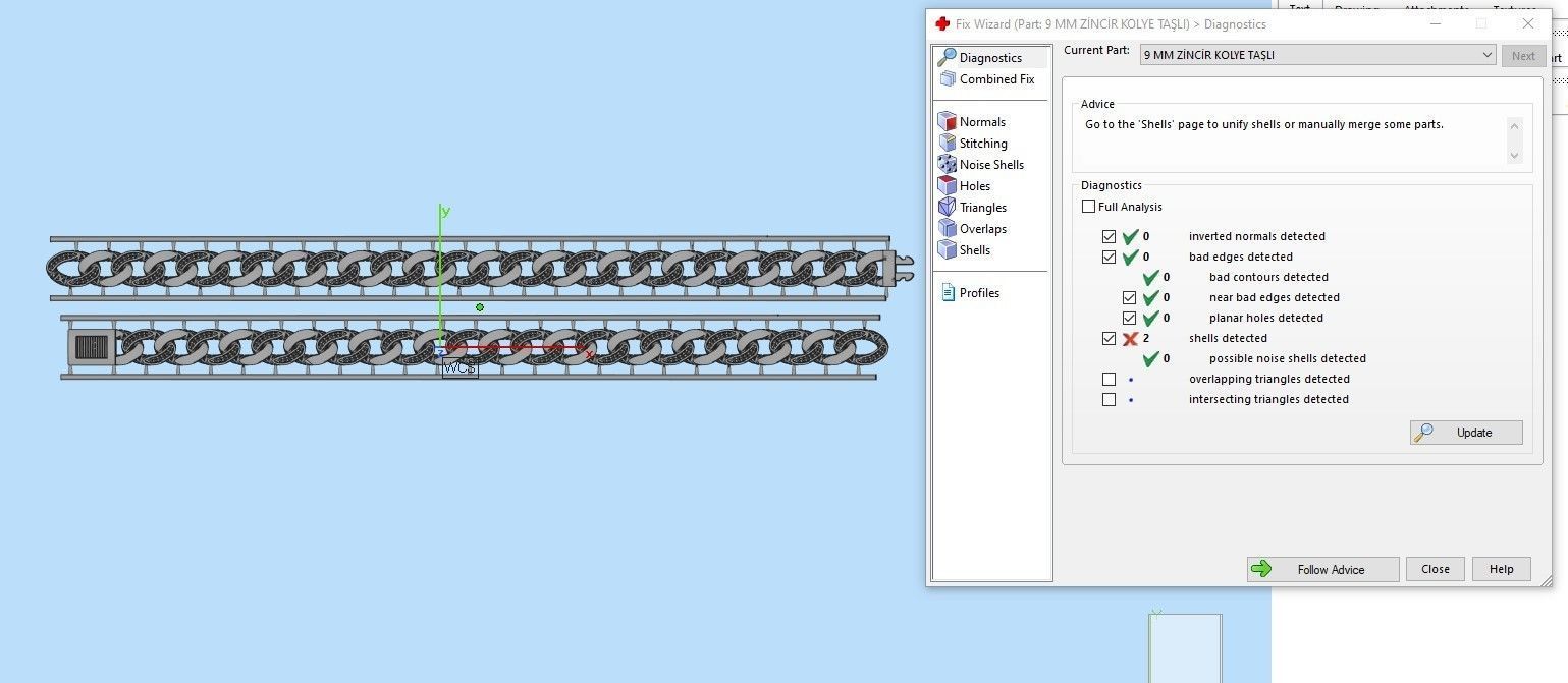9 MM 42 CM CUBAN LINK CHAIN FOR BRACELET OR NECKLACE 3D print model_1