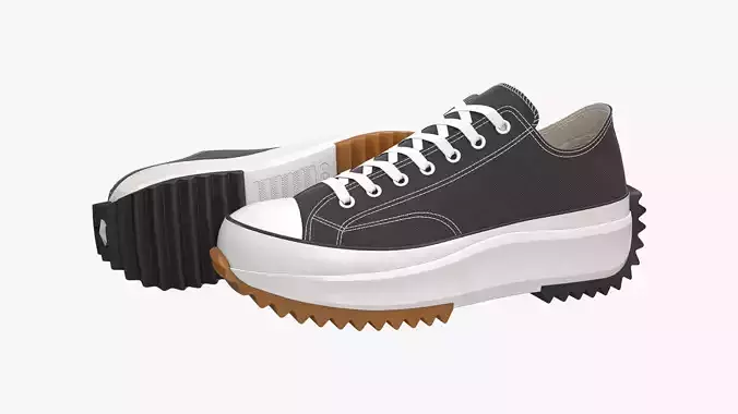 Converse Run Star Hike Platform Low Top Black