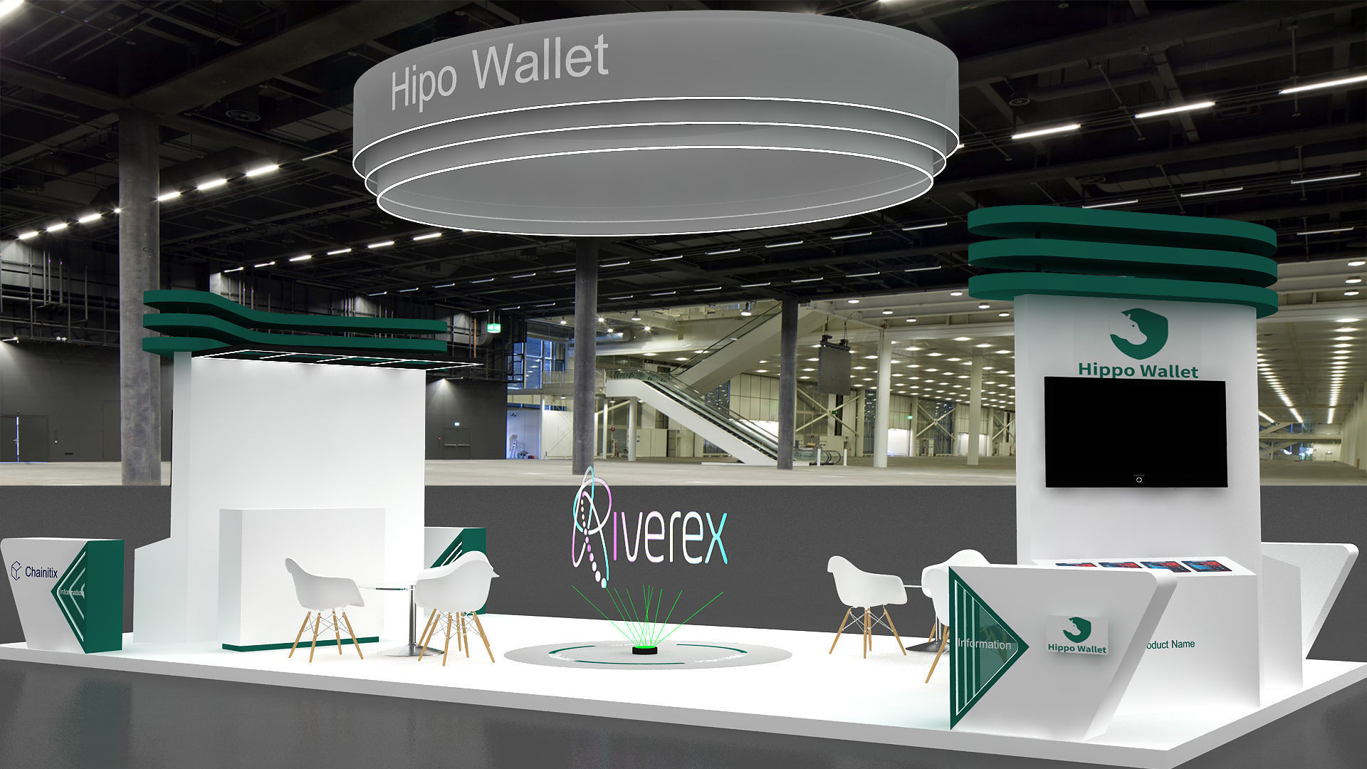 exhibition Low-poly 3D model_4