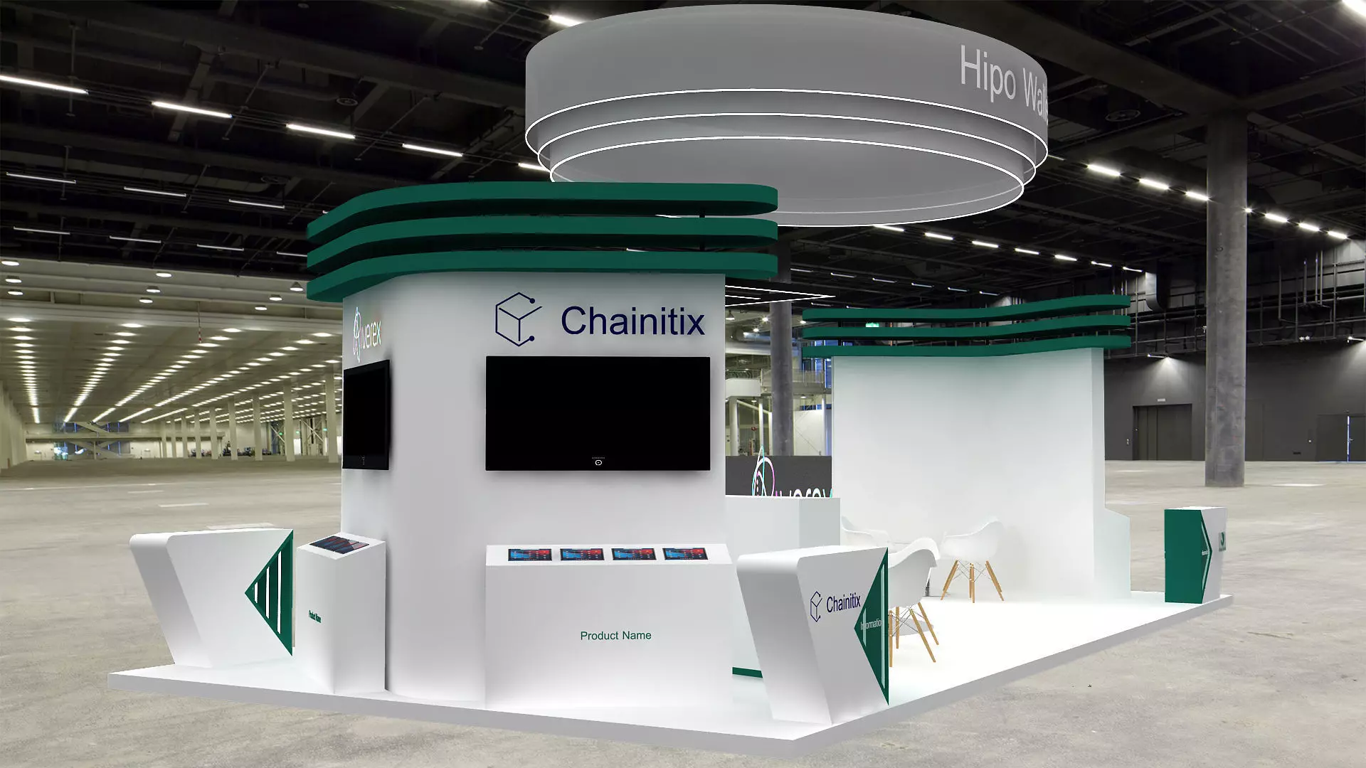 exhibition Low-poly 3D model_0