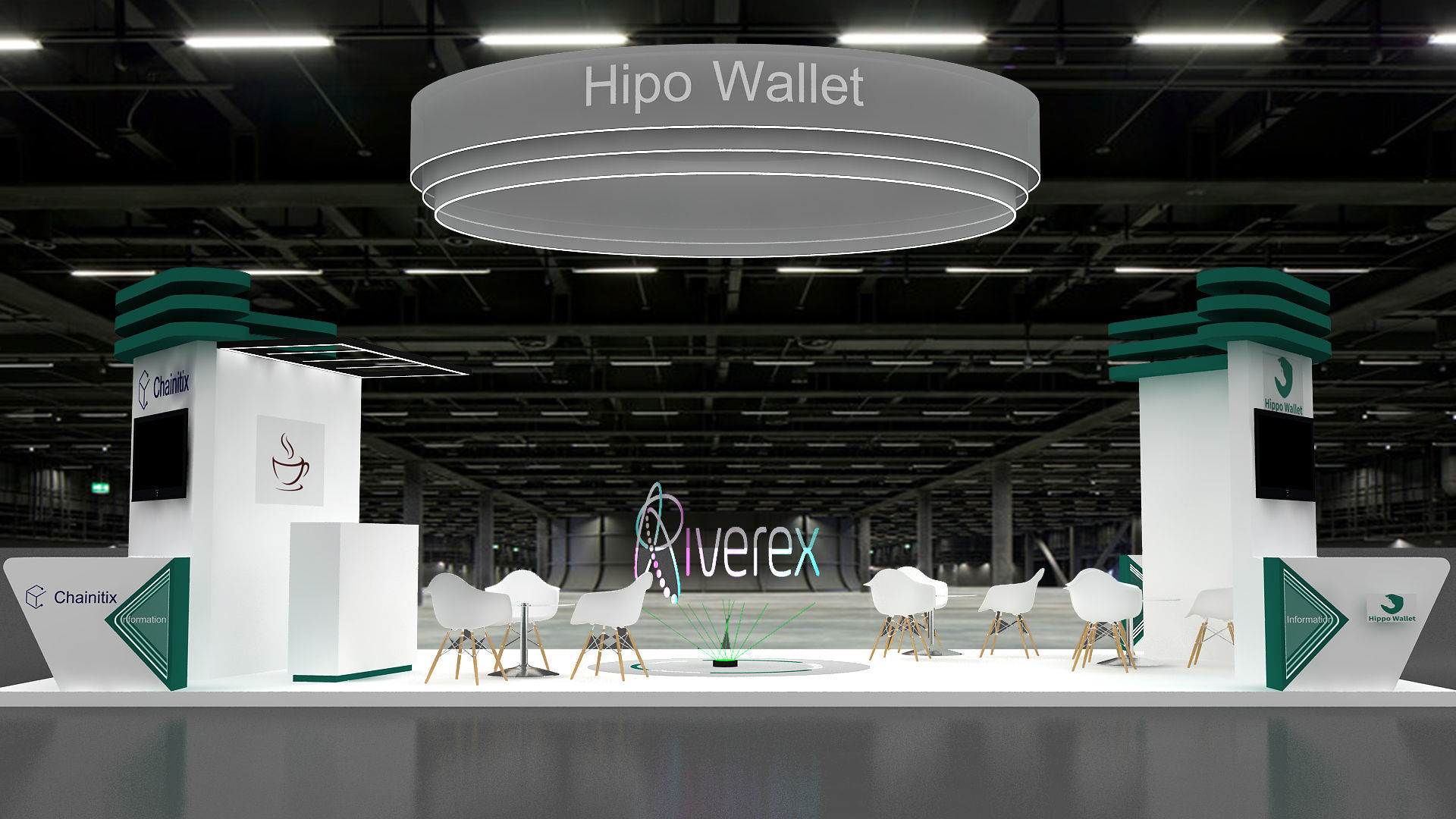 exhibition Low-poly 3D model_3