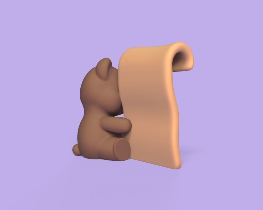 Bear Notes 3D print model_3