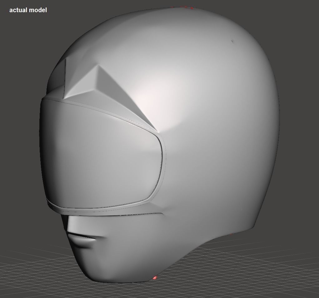 Power Rangers Zeo Pink Ranger helmet 3D print model_6