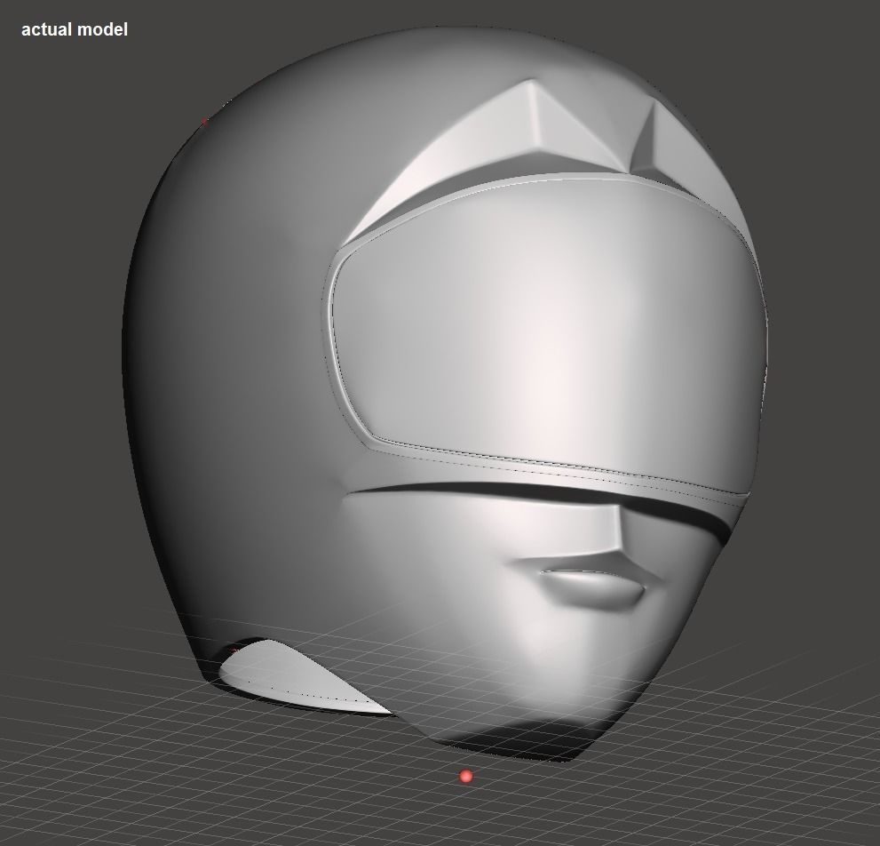 Power Rangers Zeo Pink Ranger helmet 3D print model_7