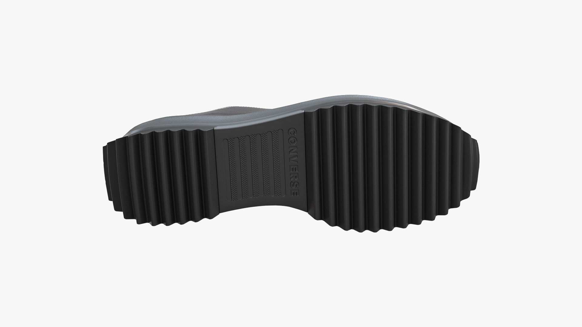 Converse Run Star Hike Platform Low Top Mono Black 3D model_7