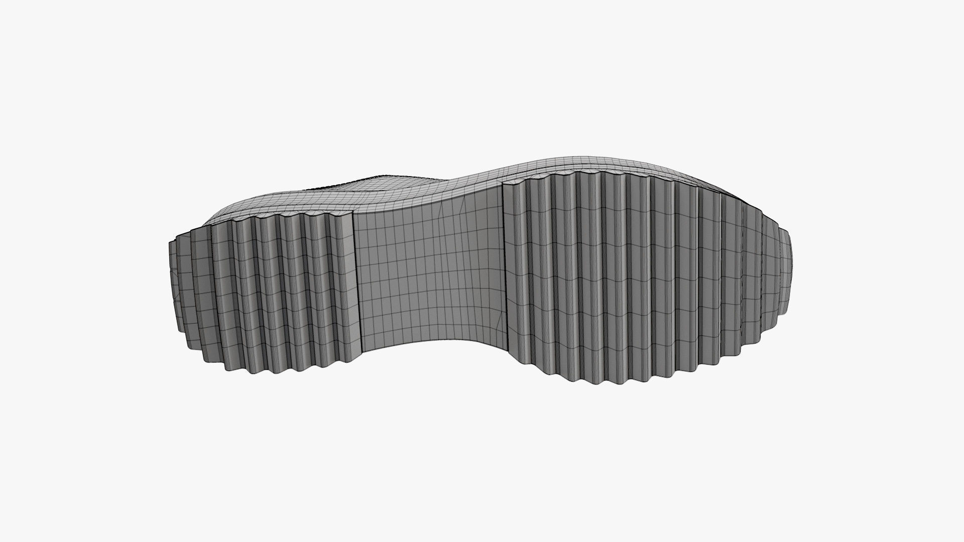 Converse Run Star Hike Platform Low Top Mono Black 3D model_13