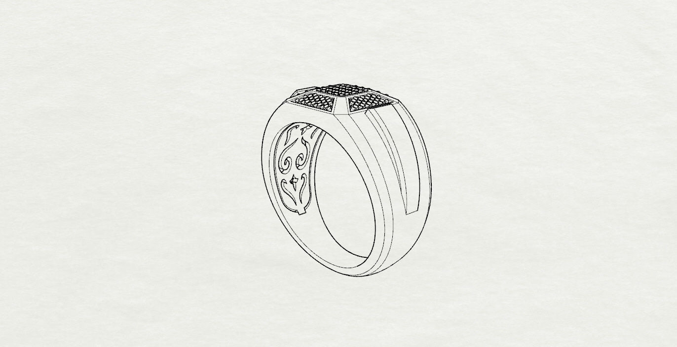Mens Rings 3D print model_13