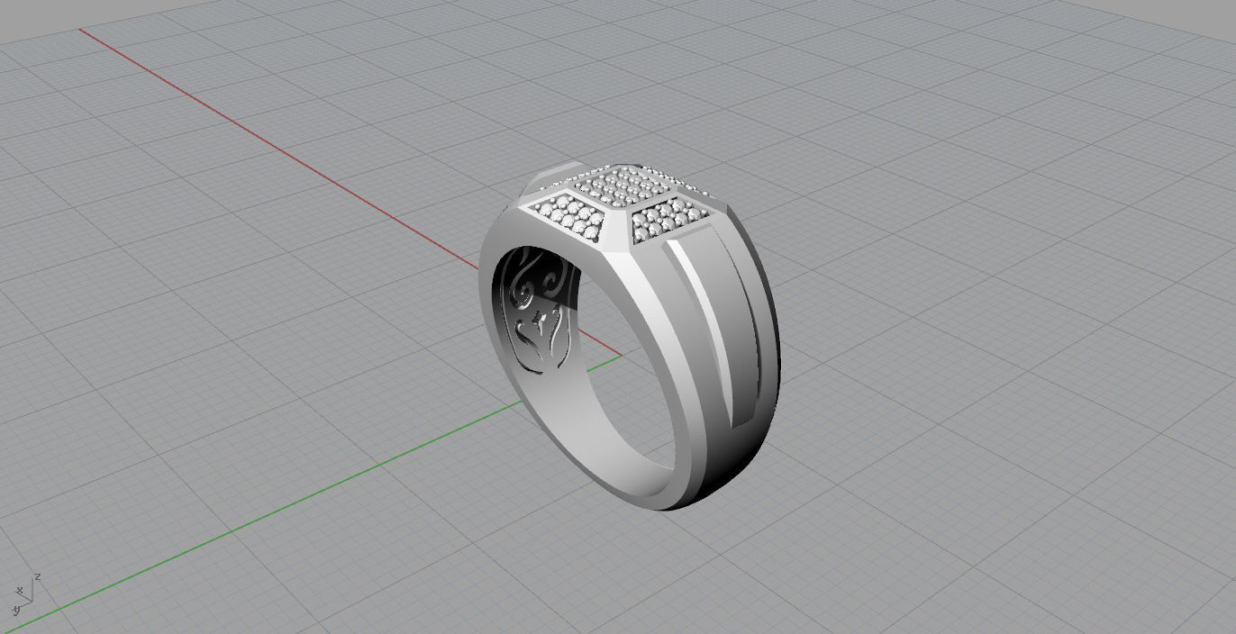 Mens Rings 3D print model_10