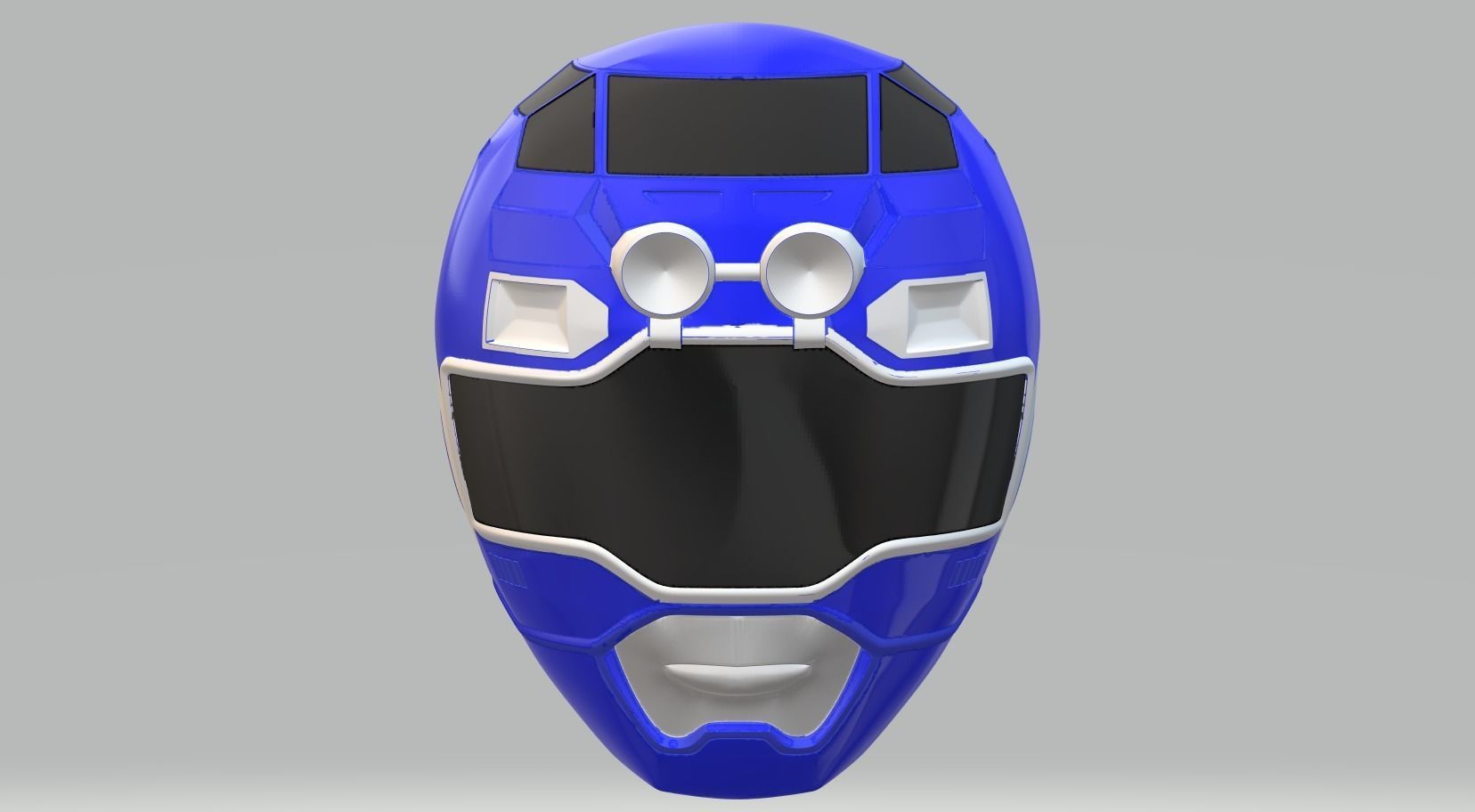 Power Rangers Turbo Blue Ranger helmet 3D model 3D printable | CGTrader