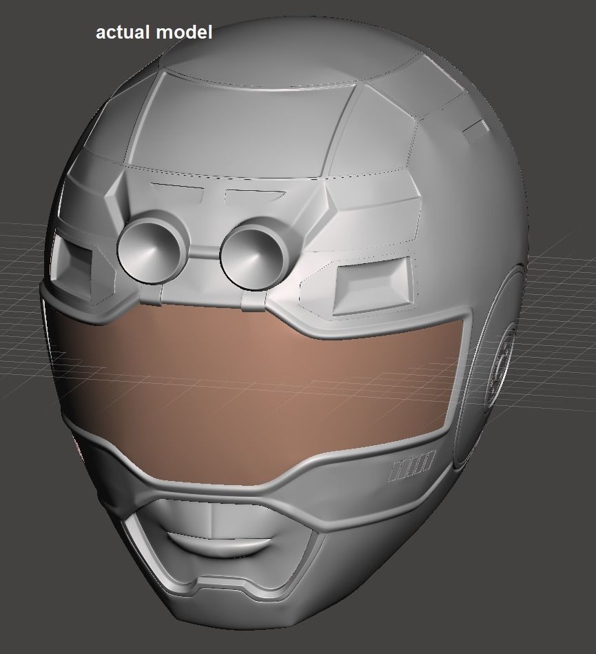 Power Rangers Turbo Blue Ranger helmet 3D model 3D printable | CGTrader