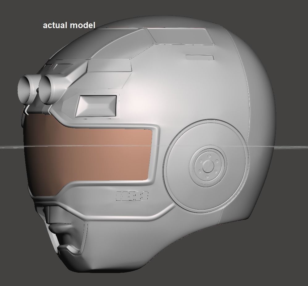 Power Rangers Turbo Blue Ranger helmet 3D model 3D printable | CGTrader