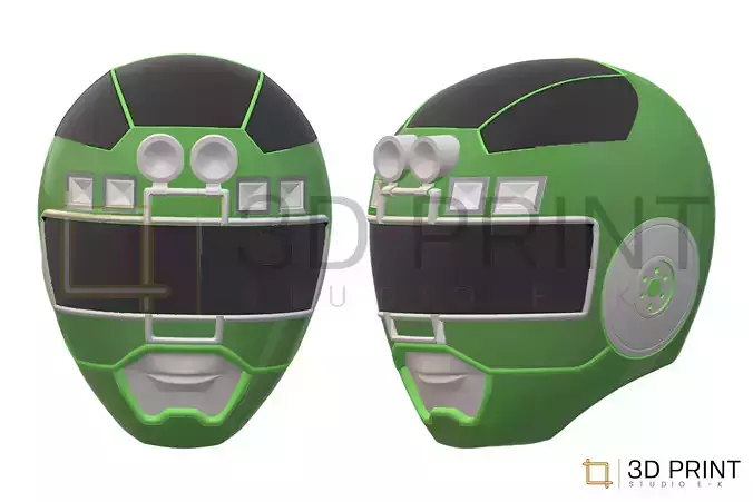 Power Rangers Turbo Green Ranger helmet 