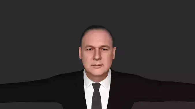 Allen Chastanet  Hyper Realistic Full Body Rigged Character 3D model