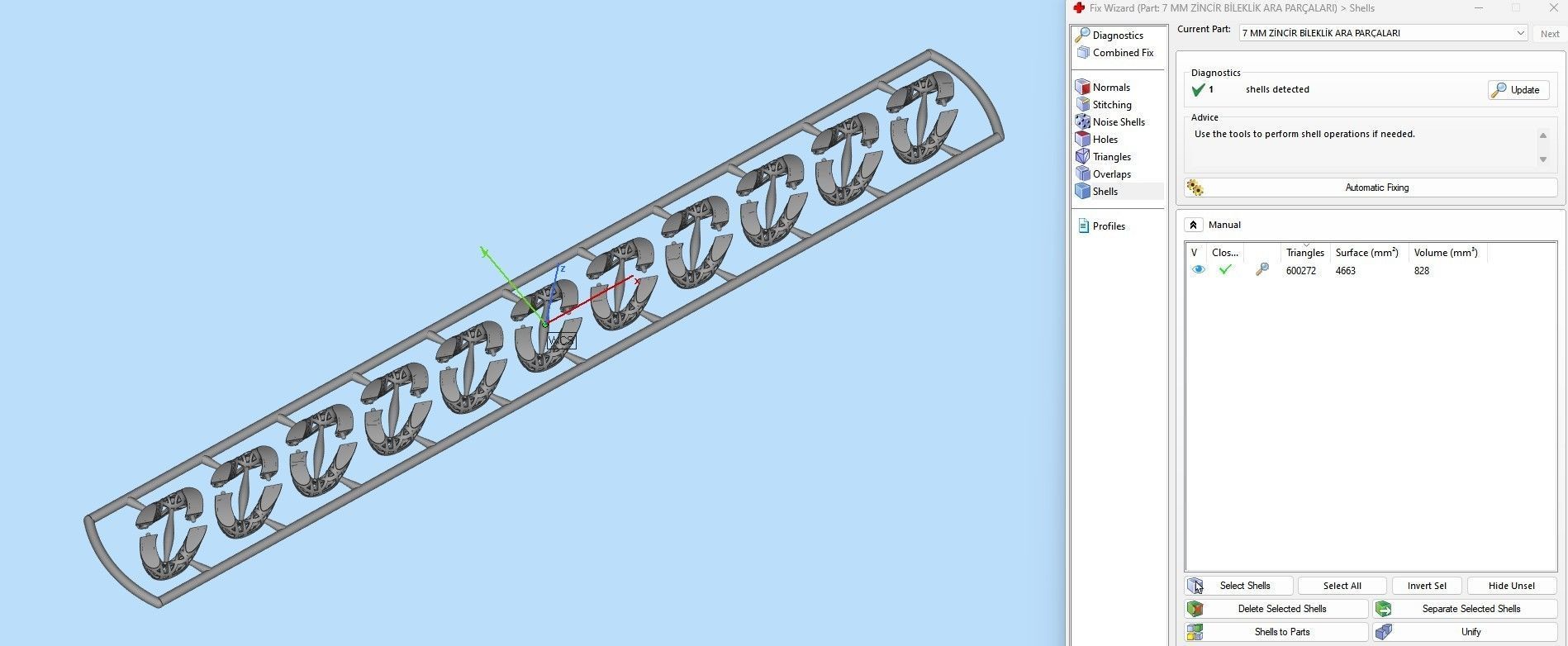 10 MM CUBAN LINK CHAIN FOR BRACELET OR NECKLACE 3D print model_9