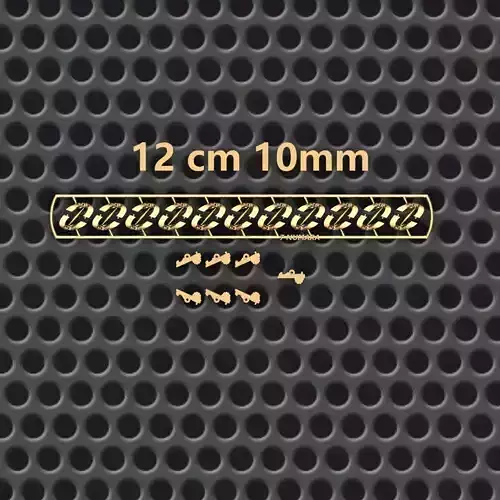 10 MM CUBAN LINK CHAIN FOR BRACELET OR NECKLACE 3D print model