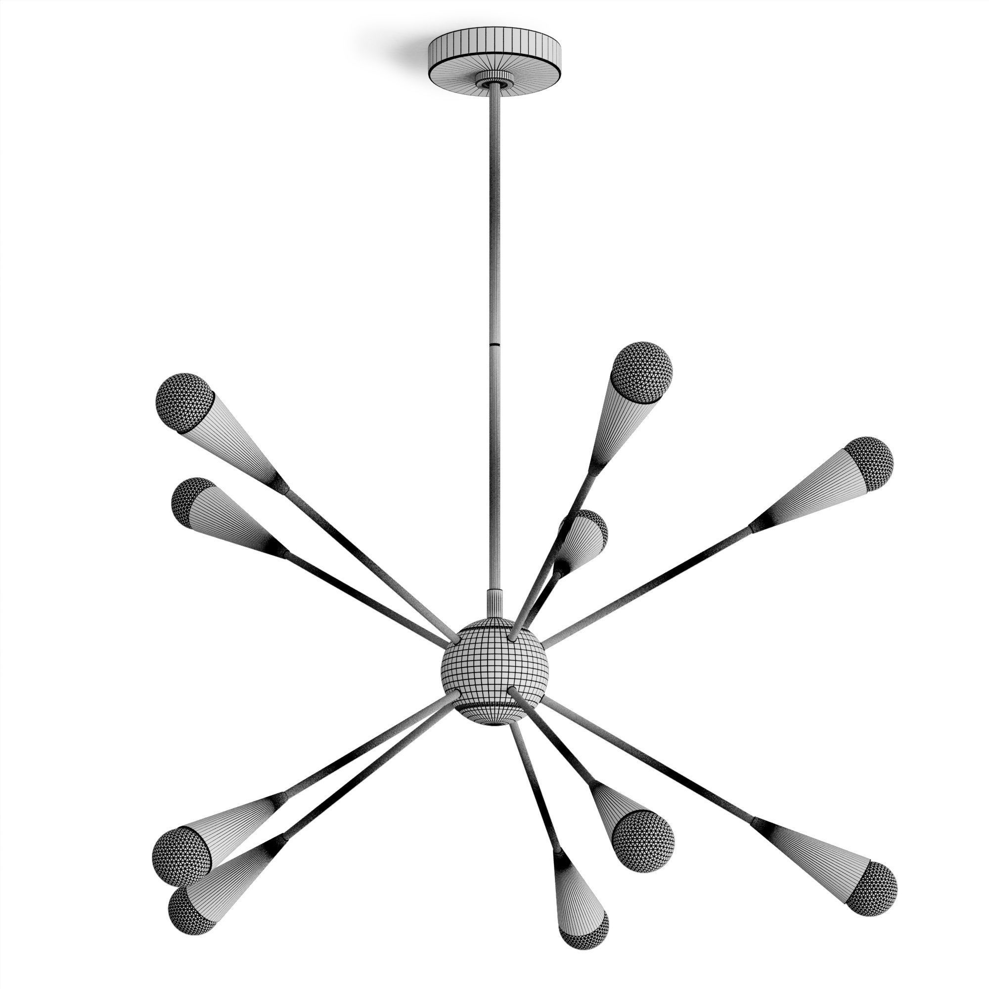 Chandelier Louvre Home Jacob 3D model_12