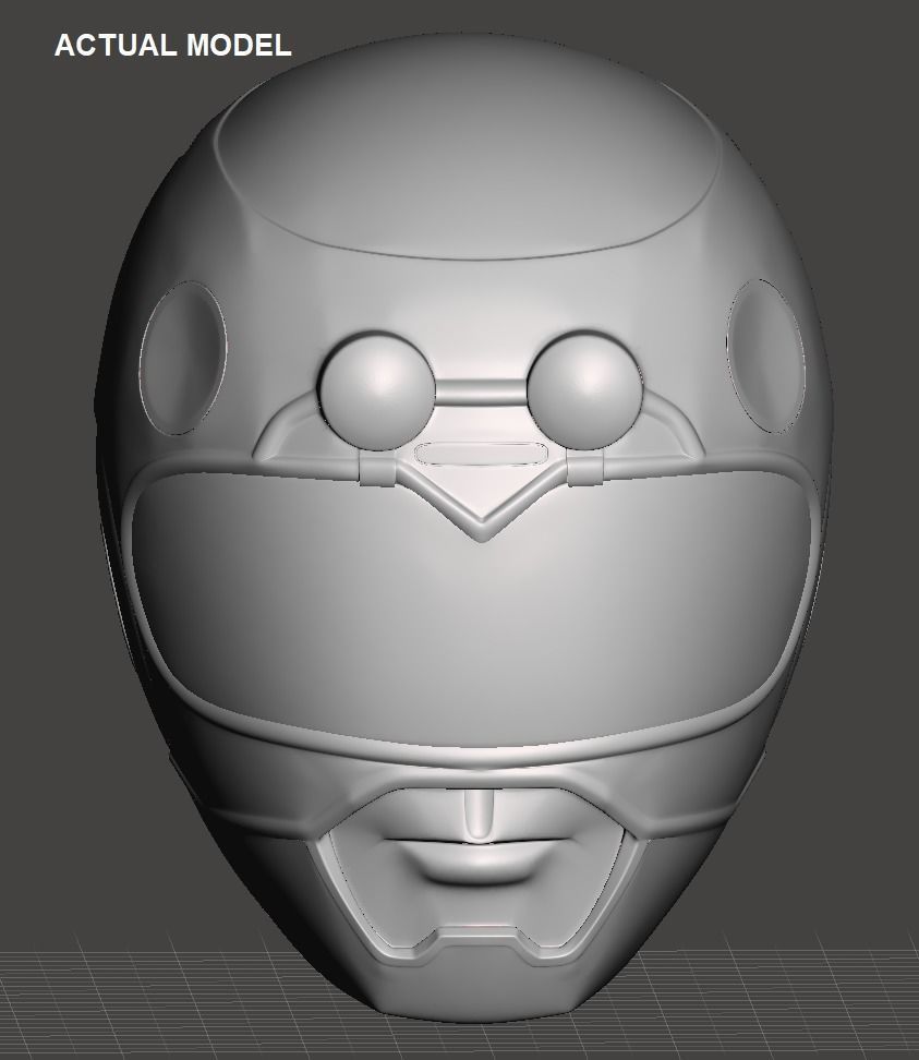 Power Rangers Turbo Pink Ranger helmet  3D print model_5