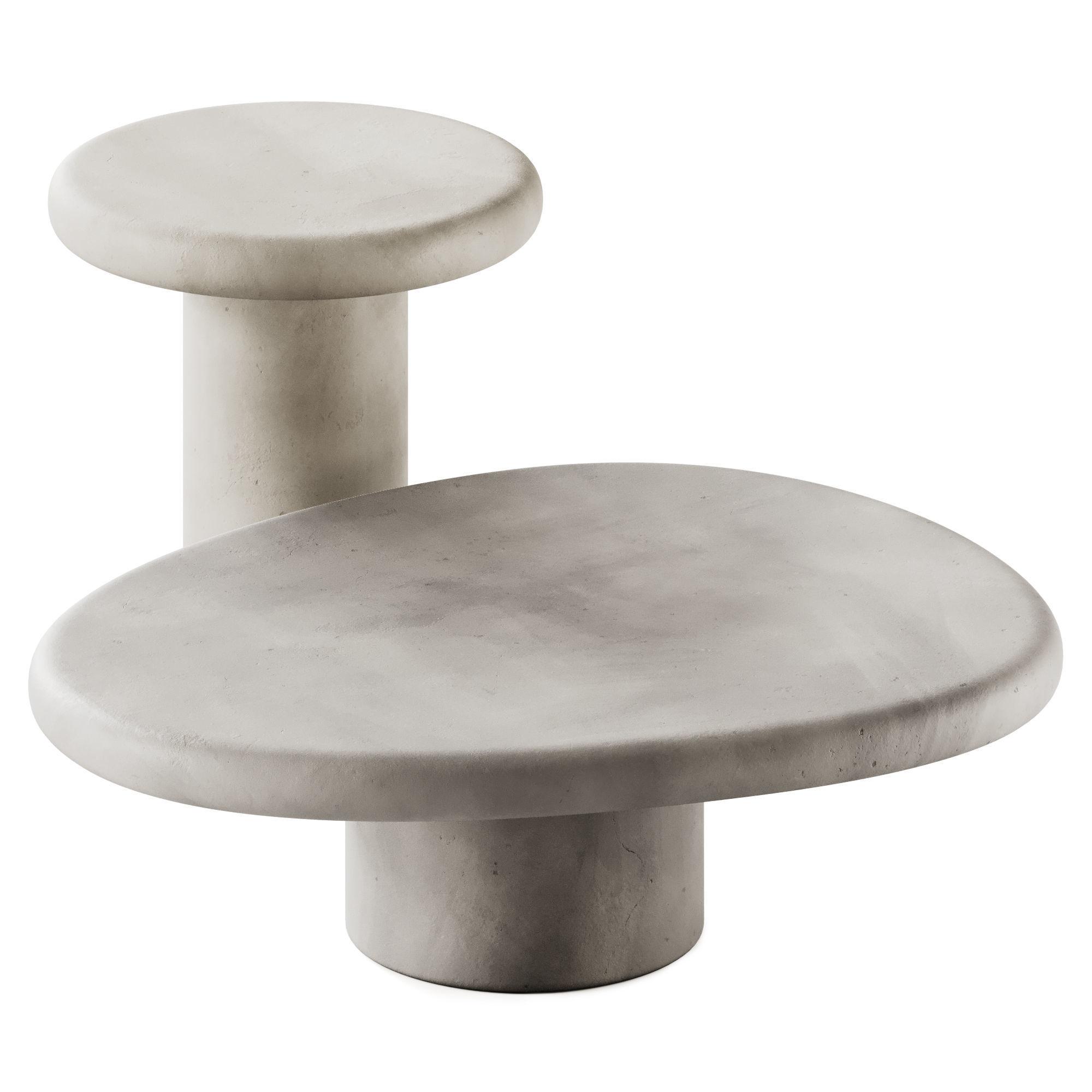 Richmond Interiors Bloomstone Coffee and Side Table 3D model_1