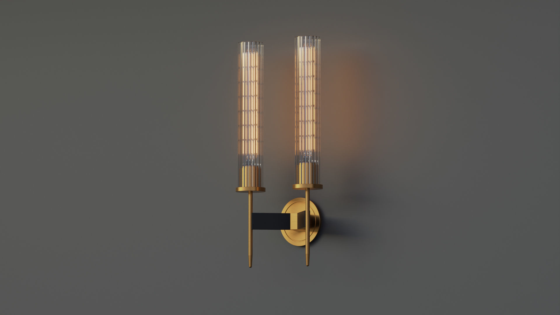 Allouette Double Sconce 3D model_2