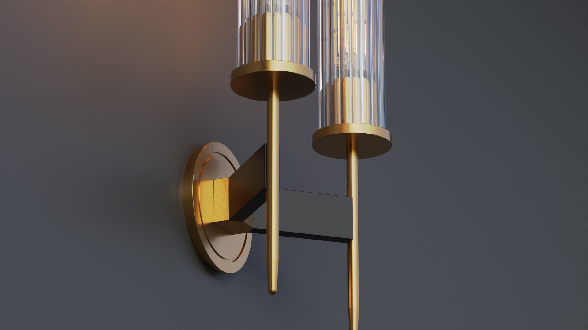 Allouette Double Sconce 3D model_5