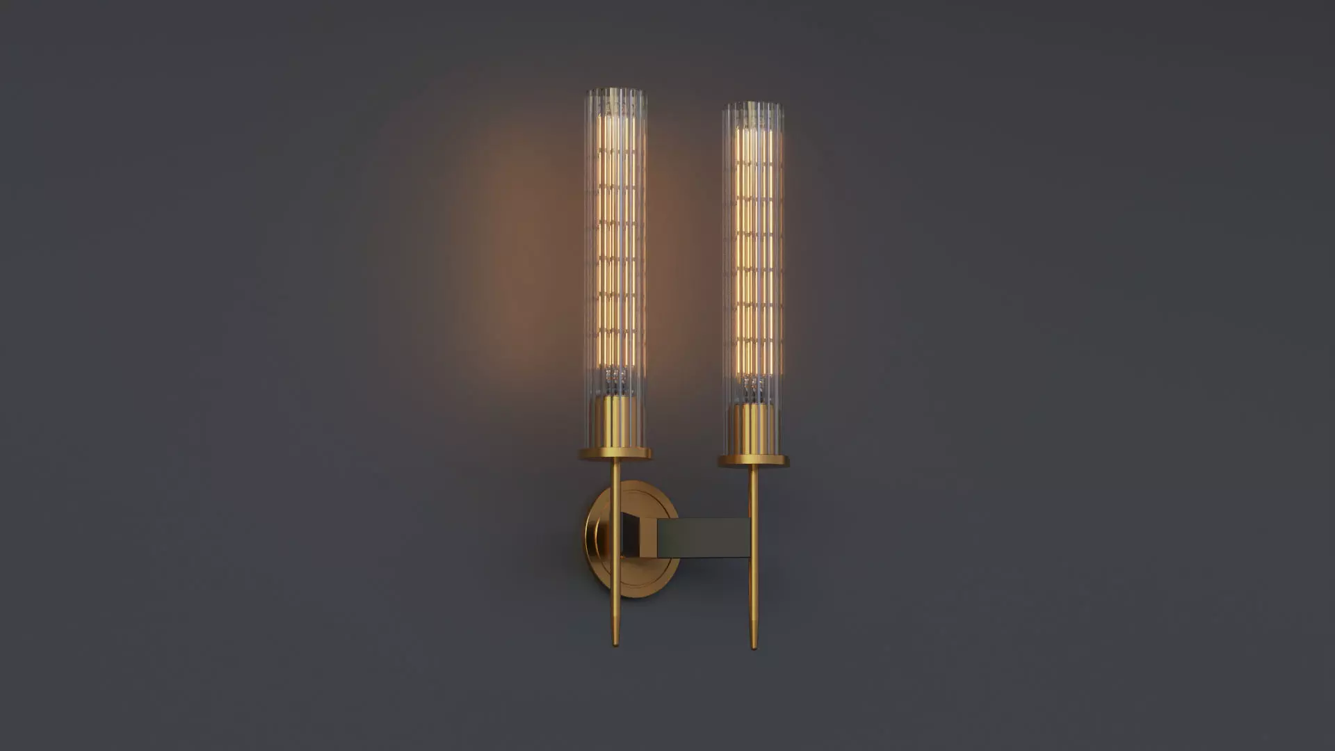 Allouette Double Sconce 3D model_0