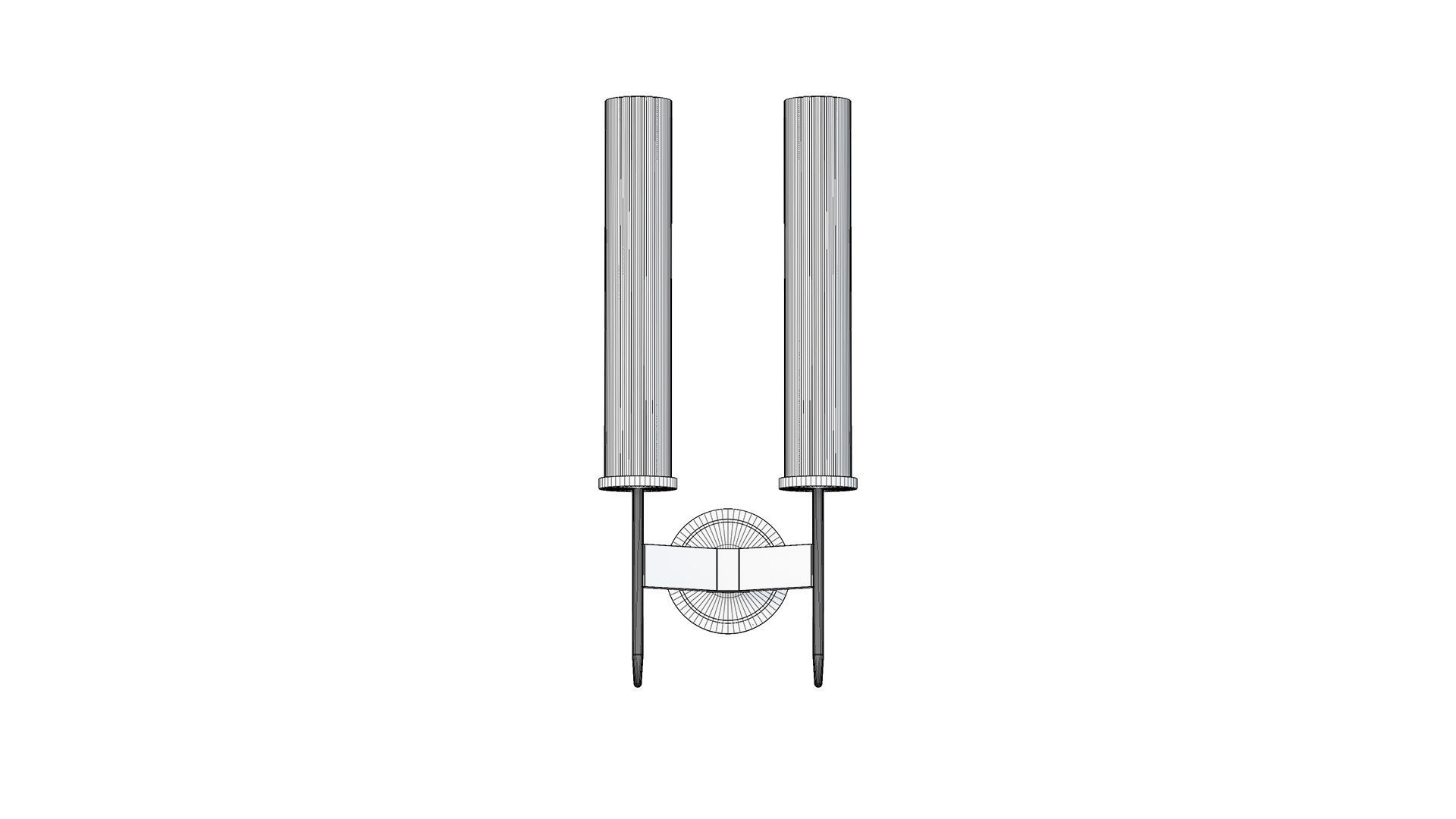 Allouette Double Sconce 3D model_8