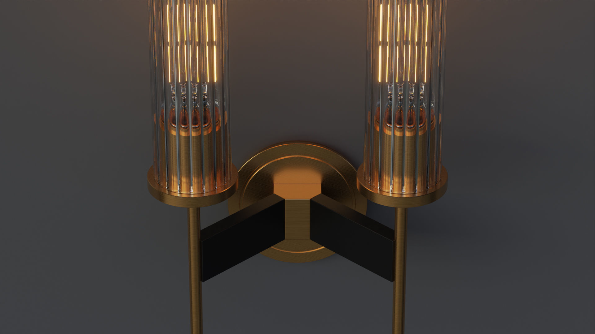 Allouette Double Sconce 3D model_6