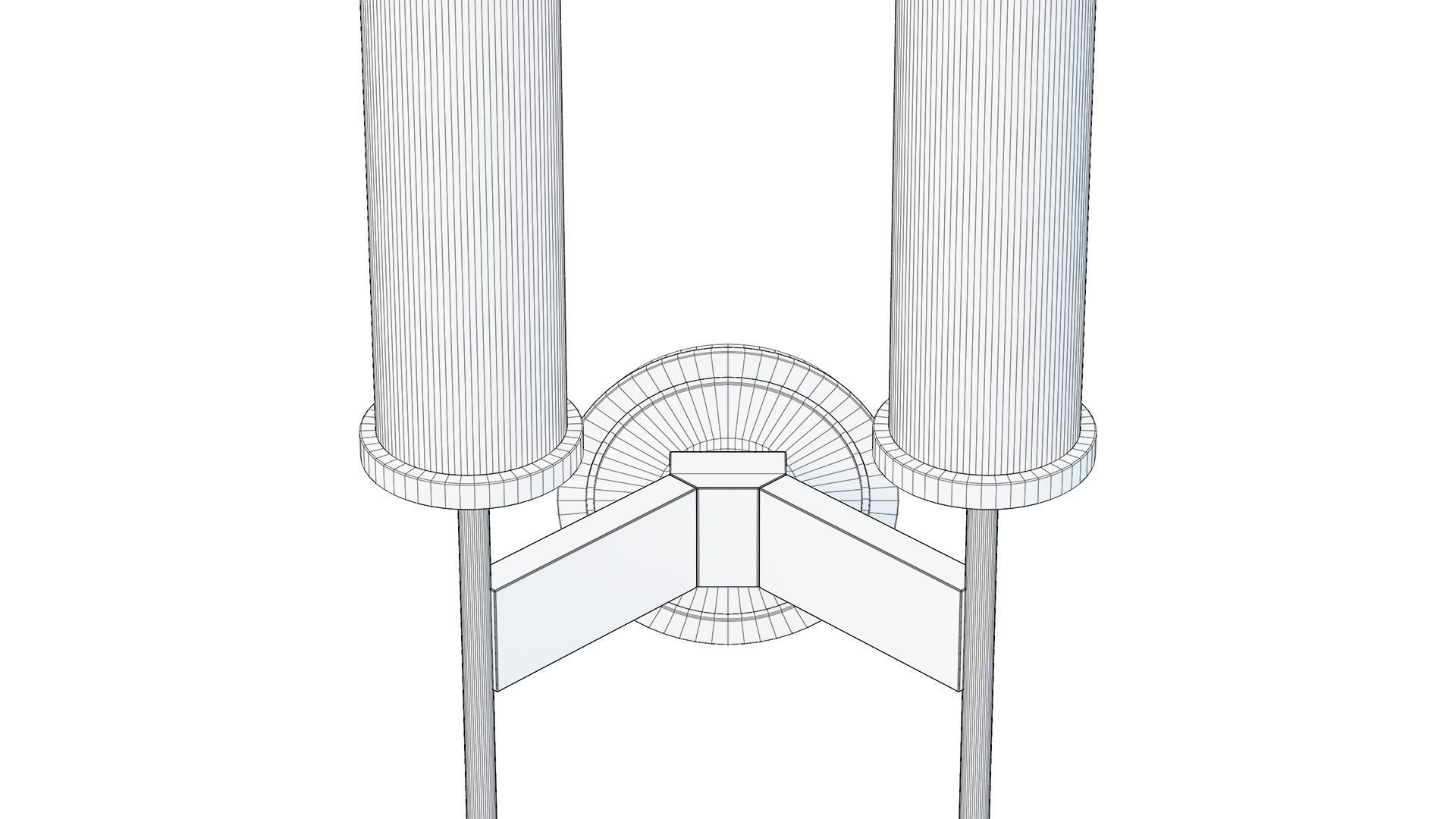 Allouette Double Sconce 3D model_13