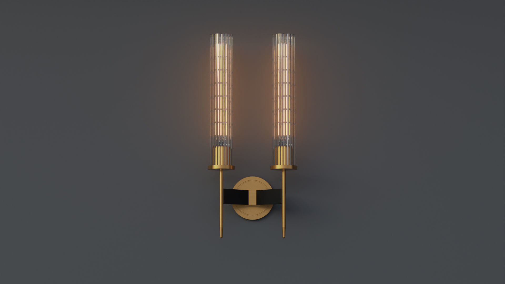 Allouette Double Sconce 3D model_1