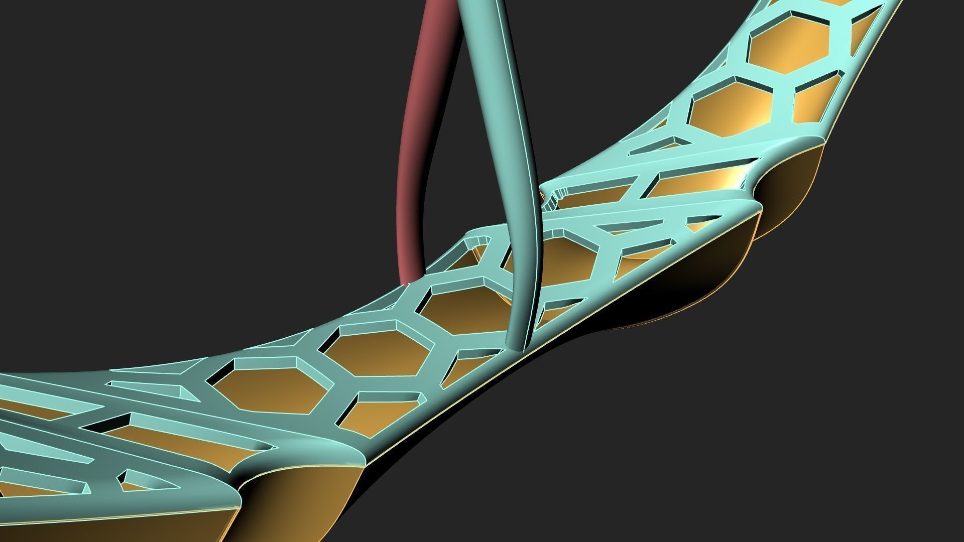 Fusion bracelet bangle 06 in 4 sizes 3D print model_10