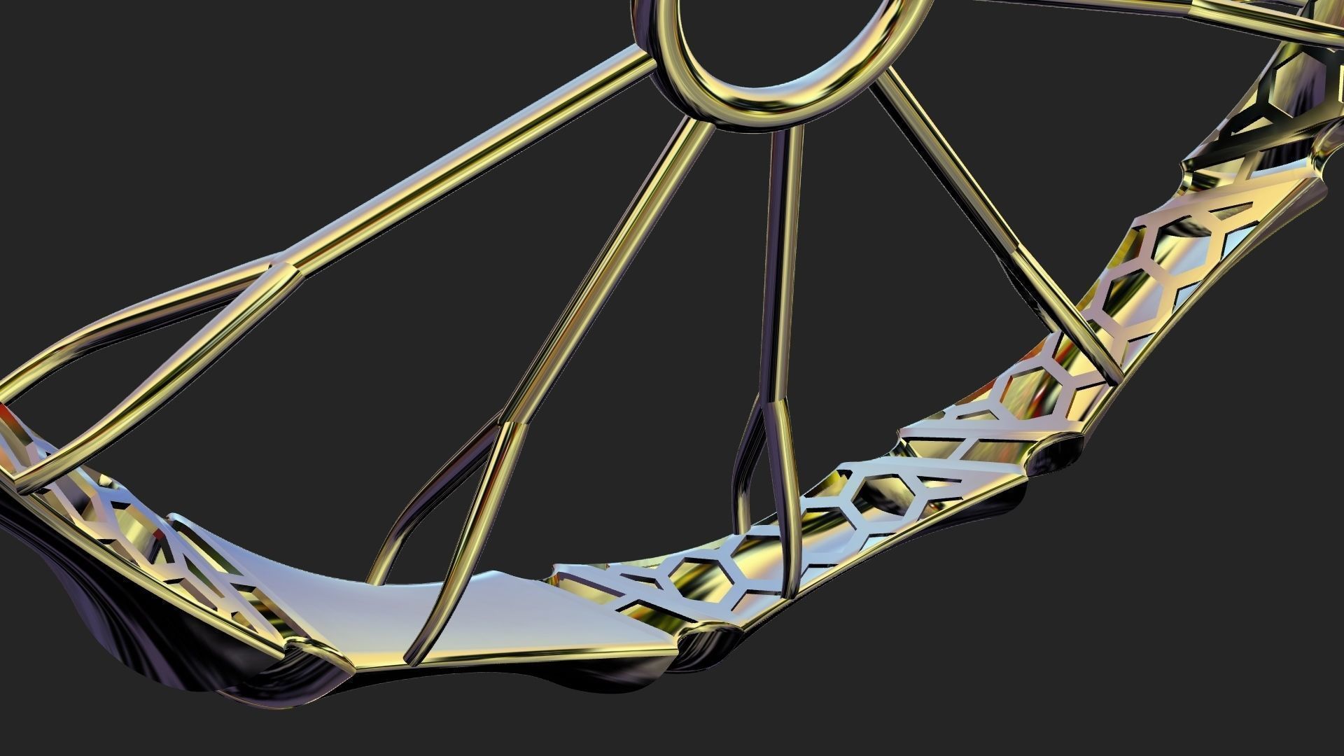 Fusion bracelet bangle 06 in 4 sizes 3D print model_13