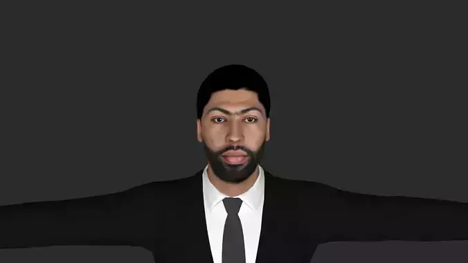Anthony Davis Hyper Realistic Full Body Rigged Character 3D model