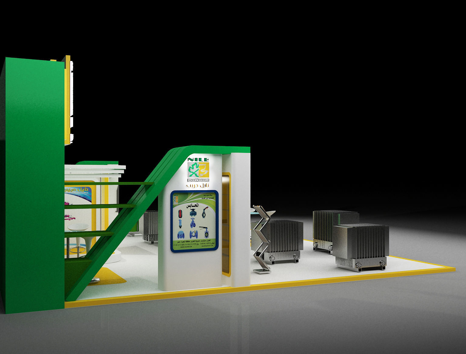 Booth Exhibition Stand a297 3D model_8