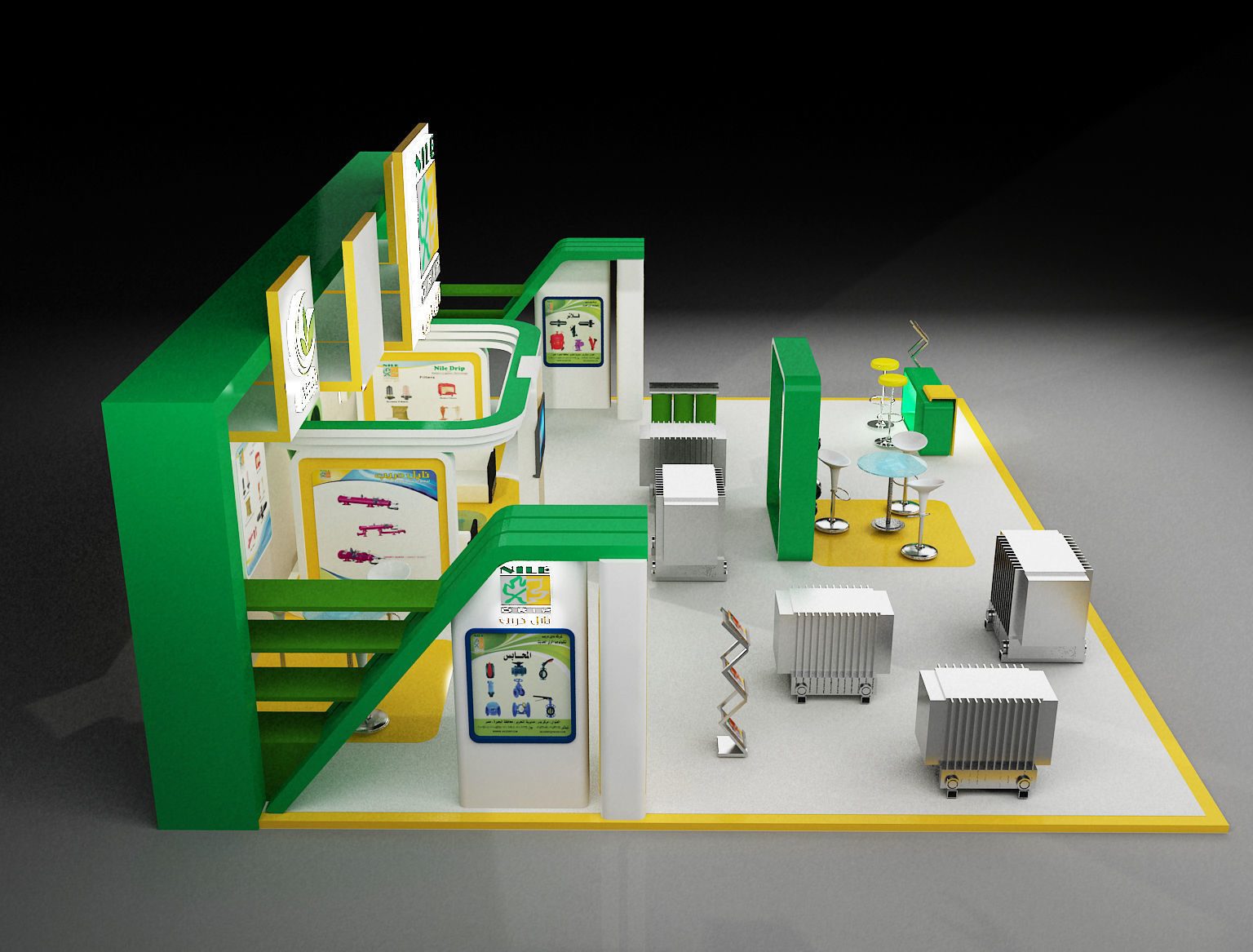 Booth Exhibition Stand a297 3D model_6
