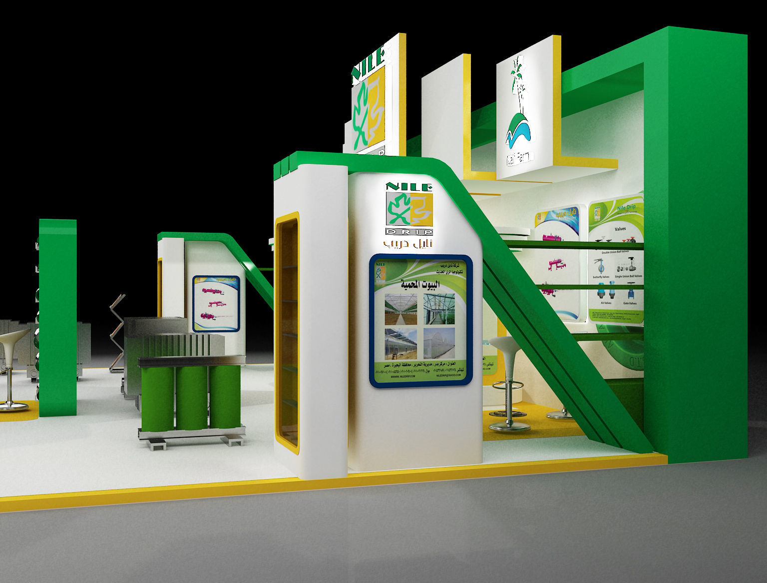 Booth Exhibition Stand a297 3D model_10
