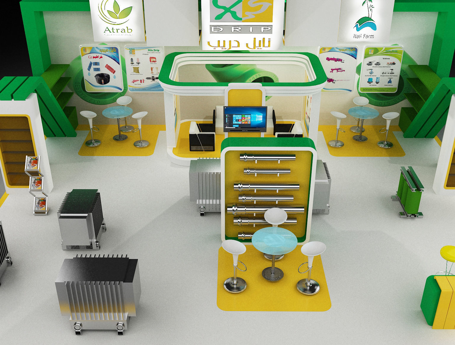 Booth Exhibition Stand a297 3D model_14