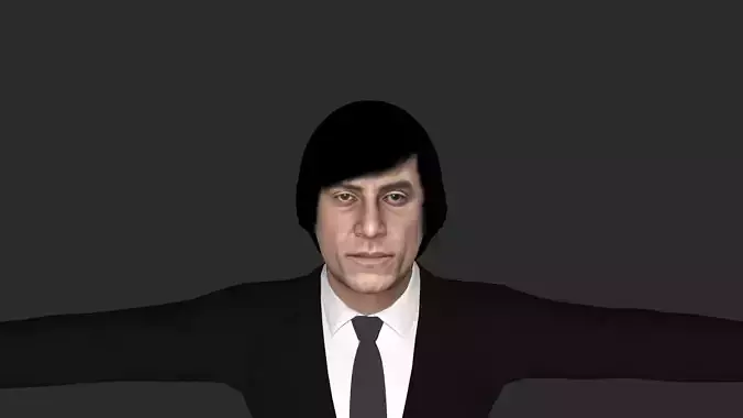 Anton Chigurh Hyper Realistic Full Body Rigged Character 3D model