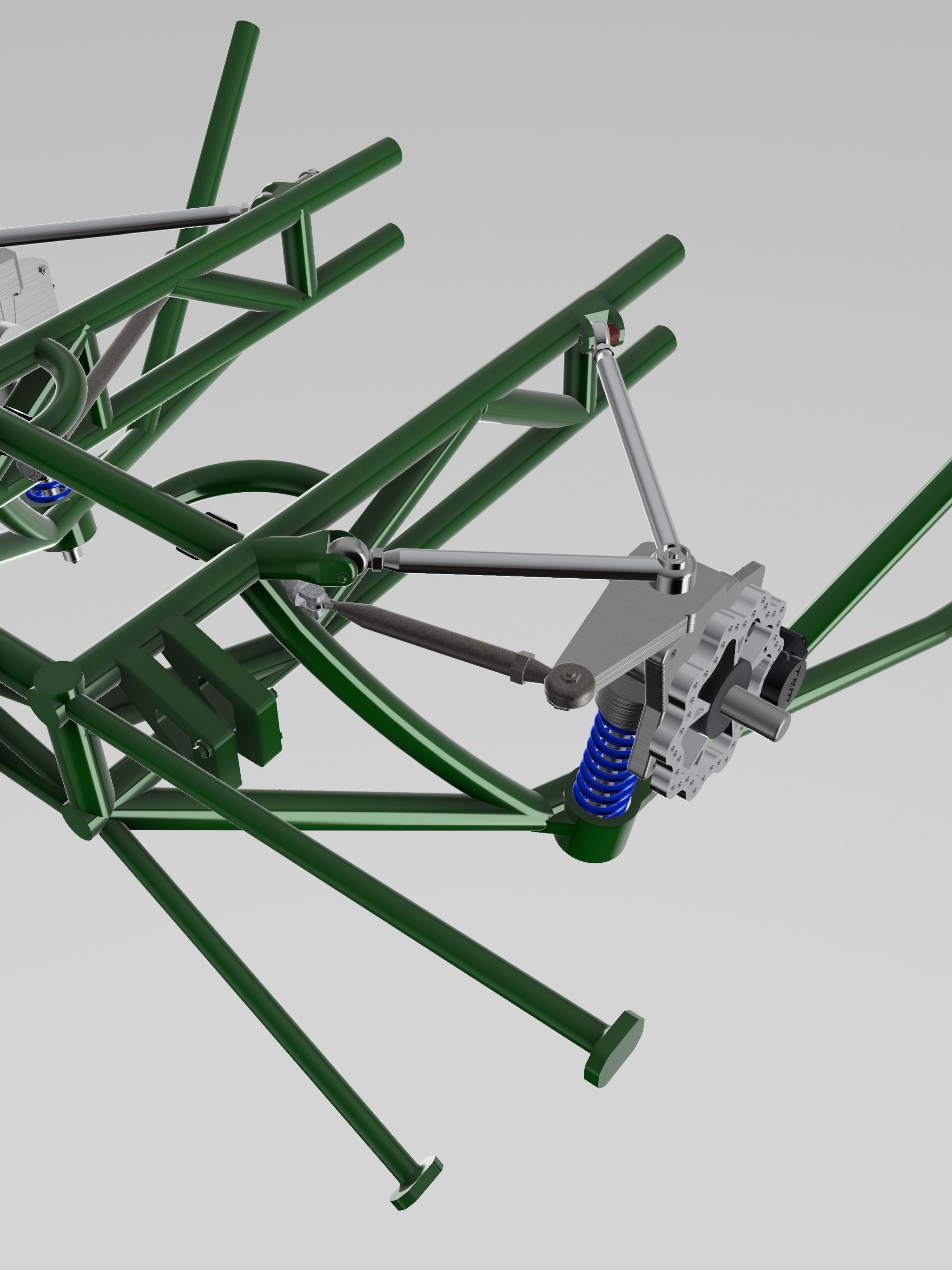 1967 STANG PROMOD TUBULAR CHASSIS SUSPENSION BRAKES STEERING 3D print model_4