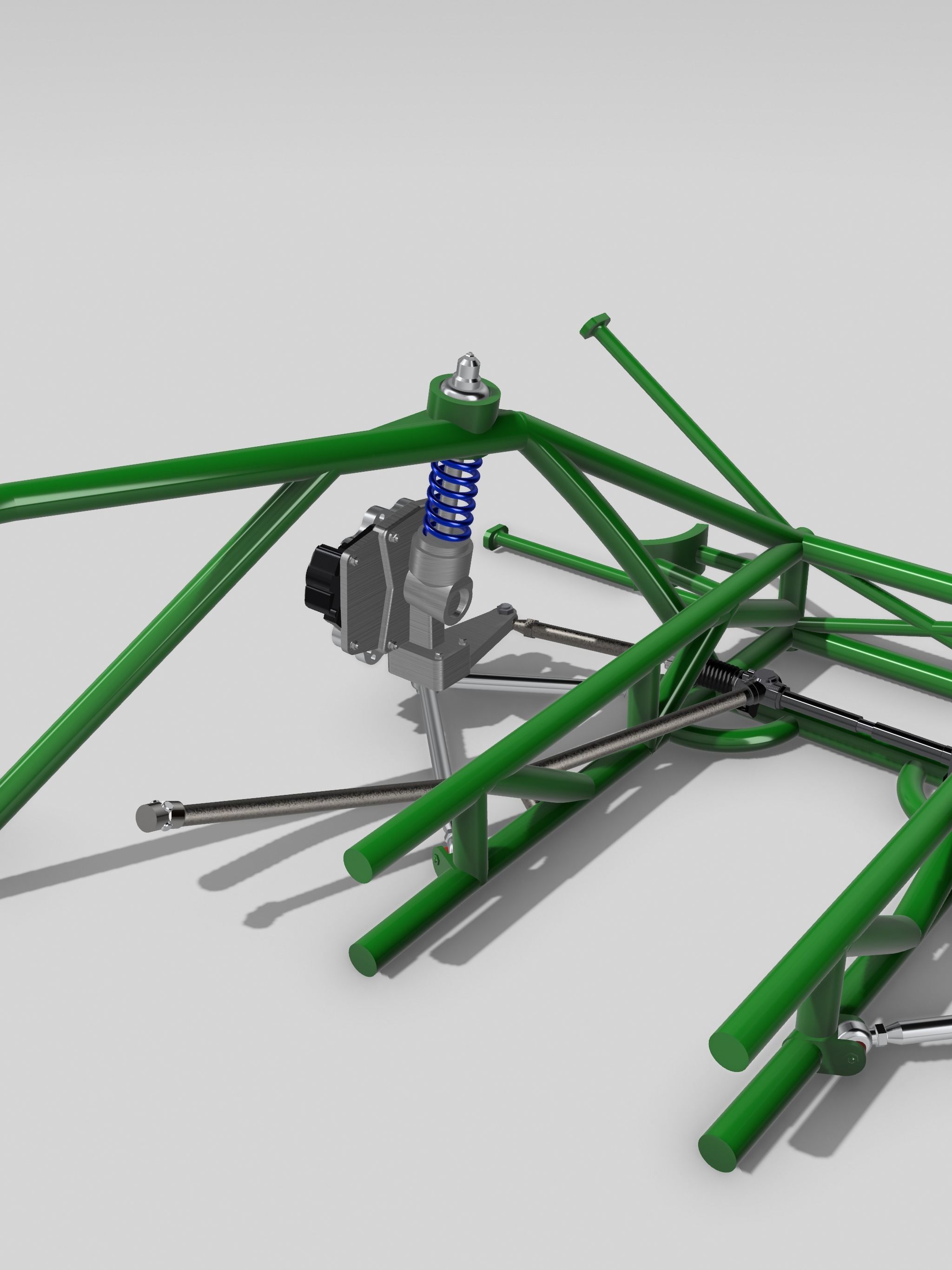 1967 STANG PROMOD TUBULAR CHASSIS SUSPENSION BRAKES STEERING 3D print model_3