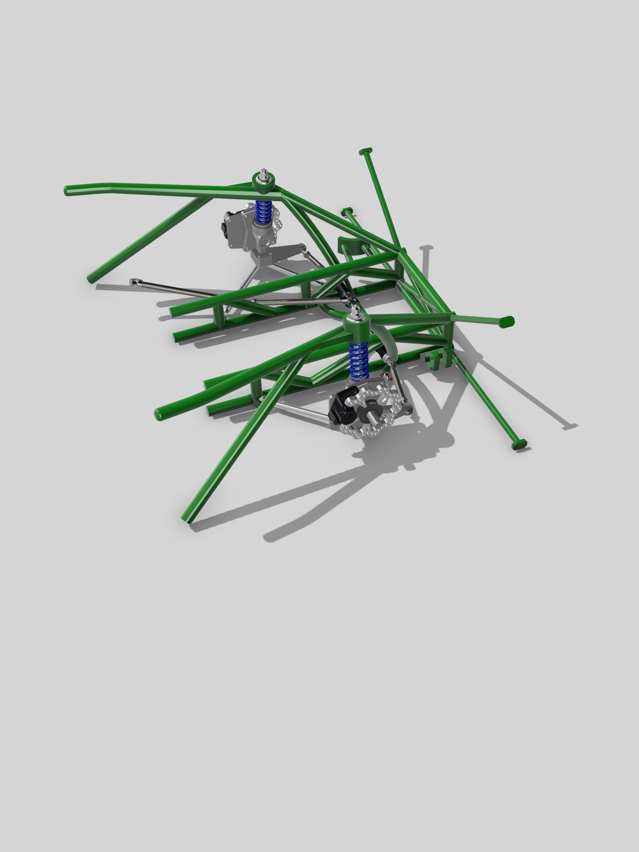 1967 STANG PROMOD TUBULAR CHASSIS SUSPENSION BRAKES STEERING 3D print model_1