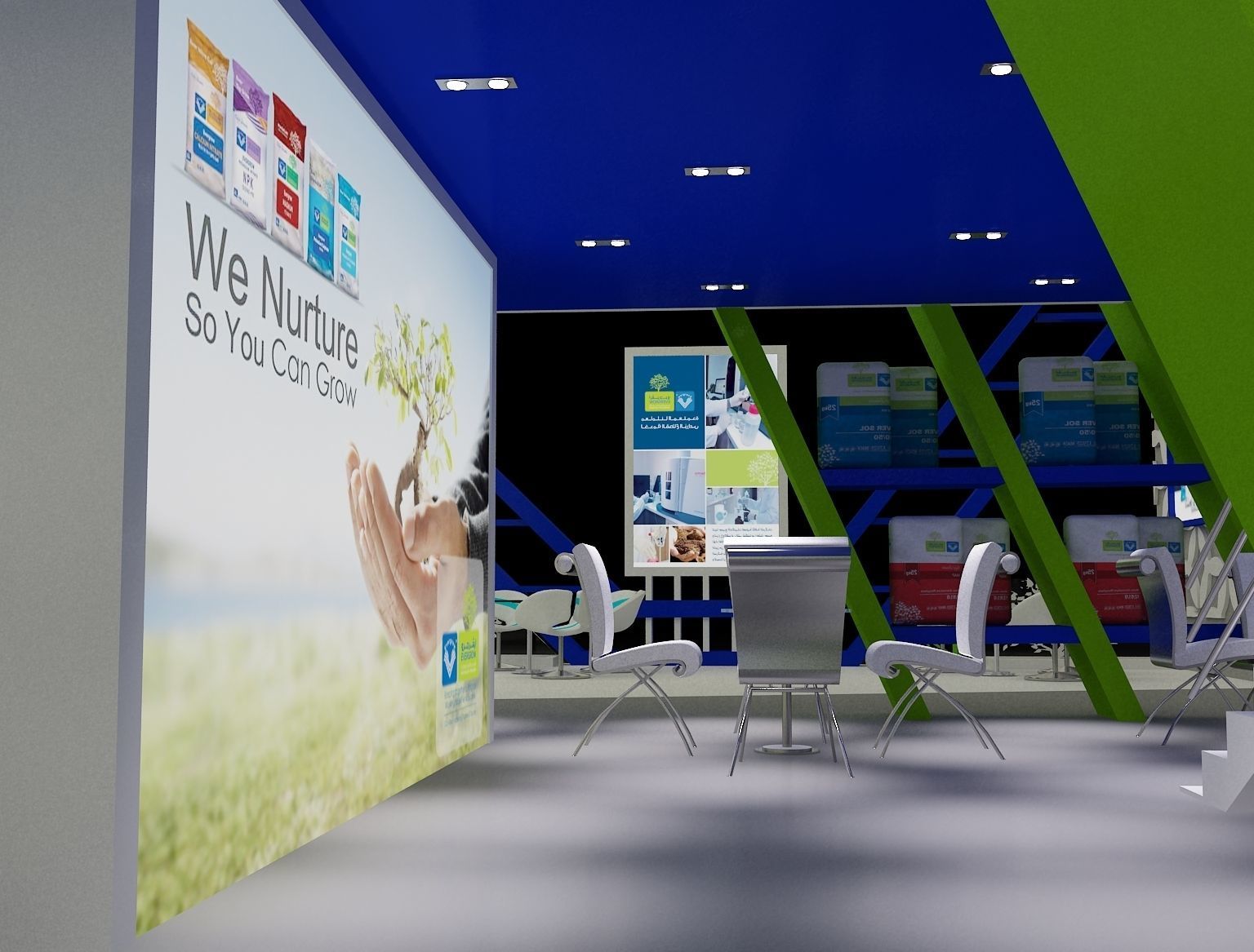 Booth Exhibition Stand a296 3D model_35