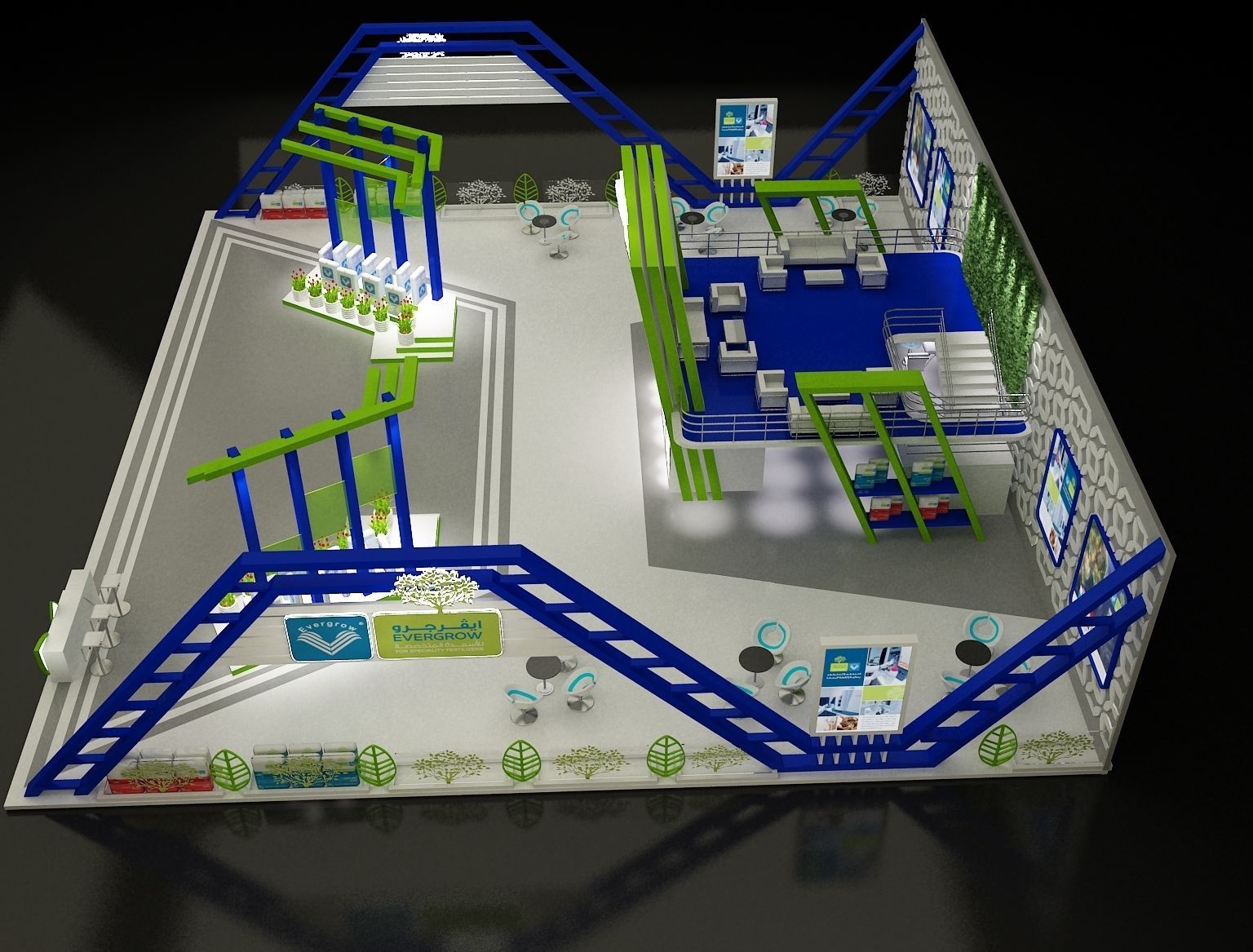 Booth Exhibition Stand a296 3D model_27