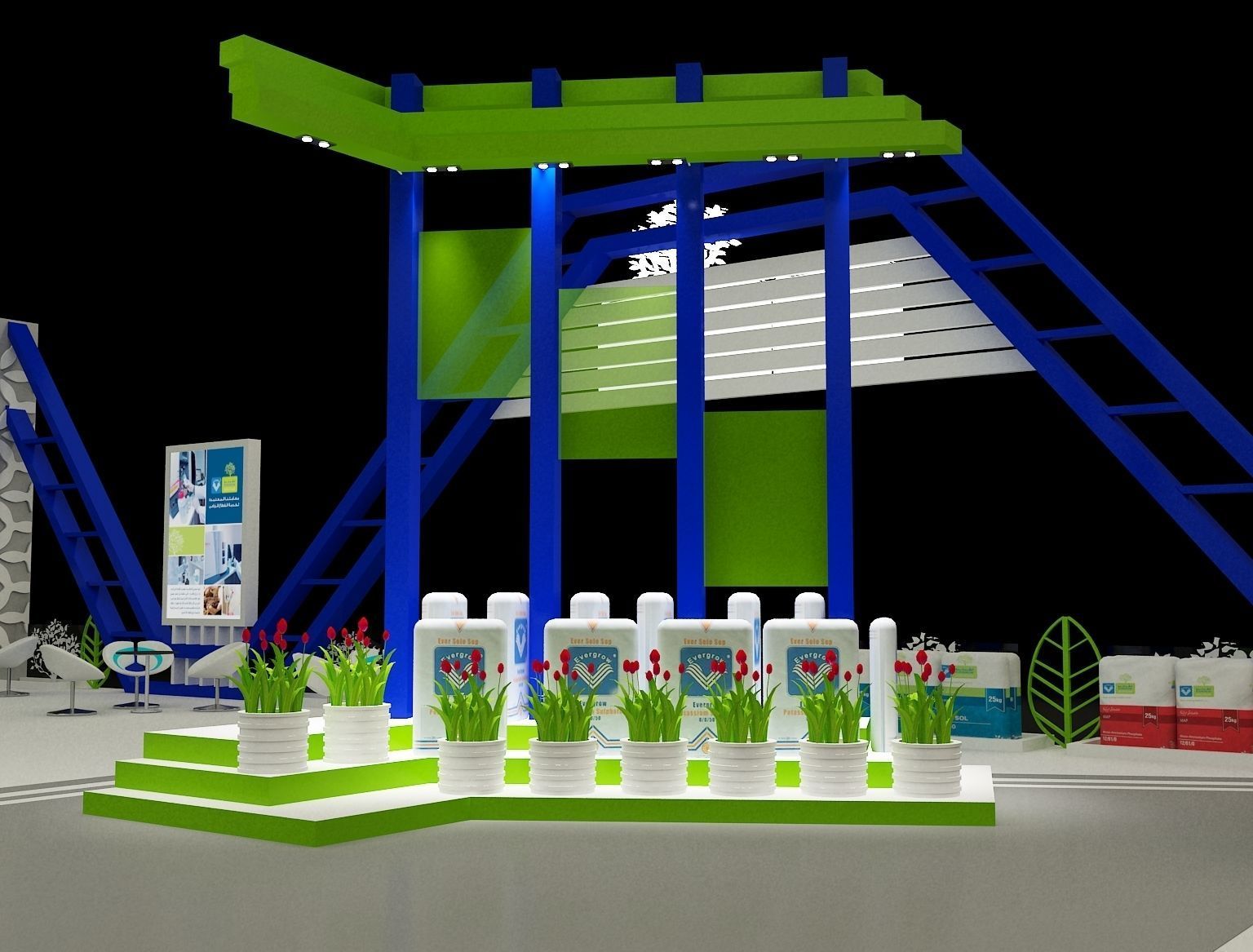 Booth Exhibition Stand a296 3D model_33