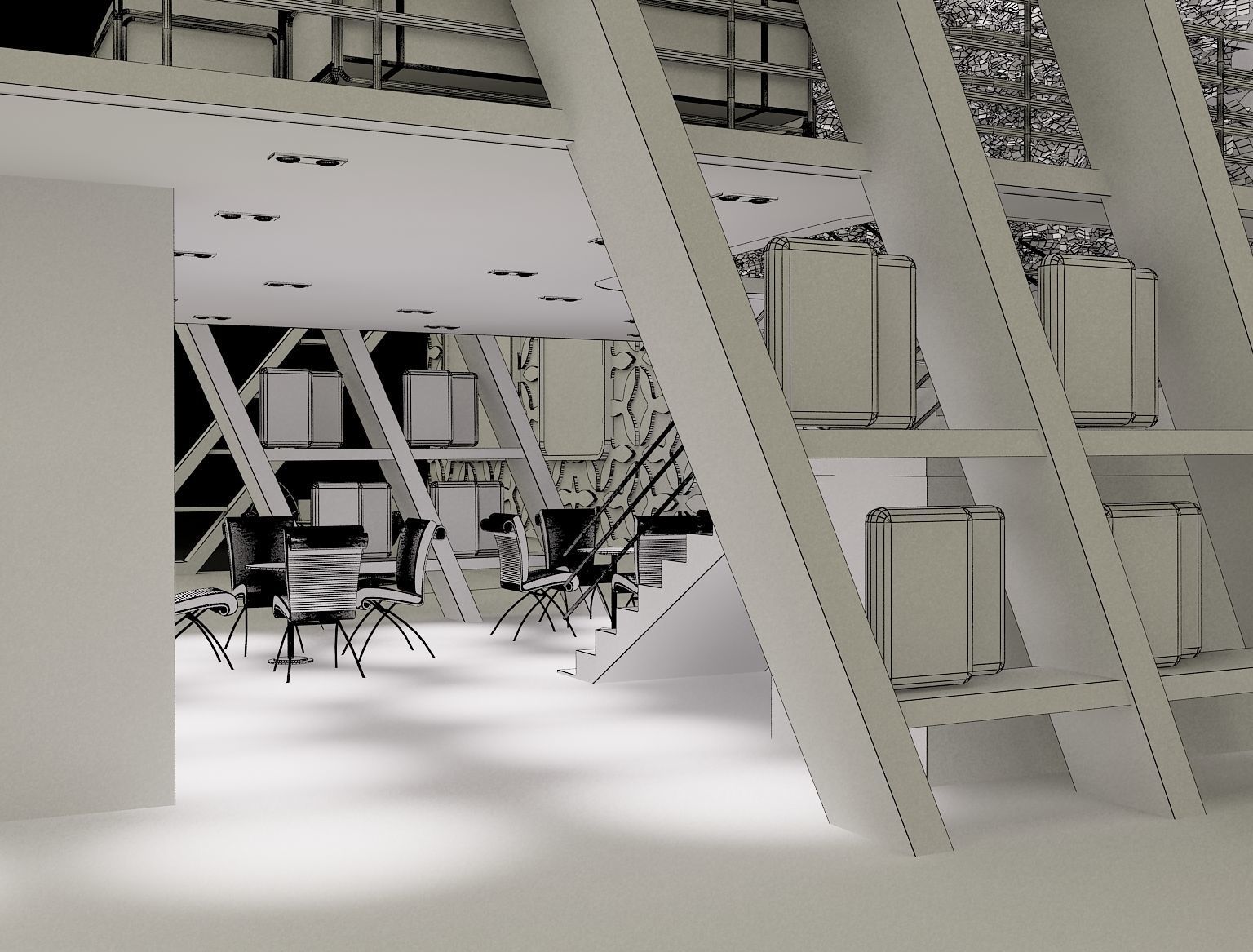 Booth Exhibition Stand a296 3D model_20