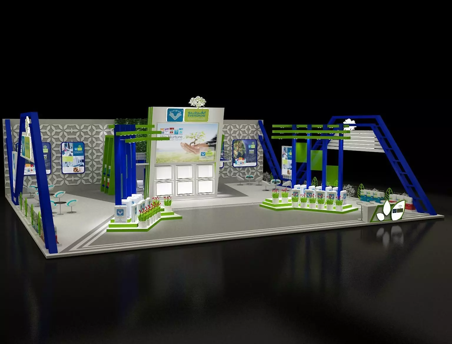 Booth Exhibition Stand a296 3D model_0
